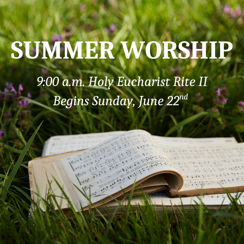 Summer Worship Schedule